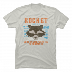 rocket racoon t shirt